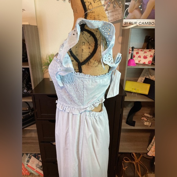 Lauren conrad NWOT baby blue lace dress size medium - Picture 7 of 16